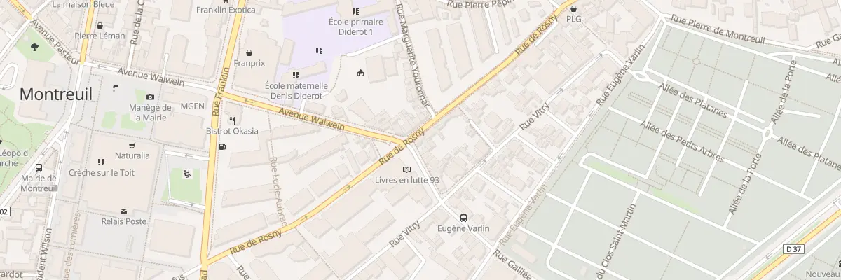 Plan du 38 Rue de Rosny à Montreuil