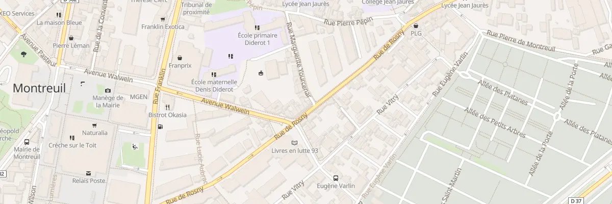 Plan du 47 Rue de Rosny à Montreuil
