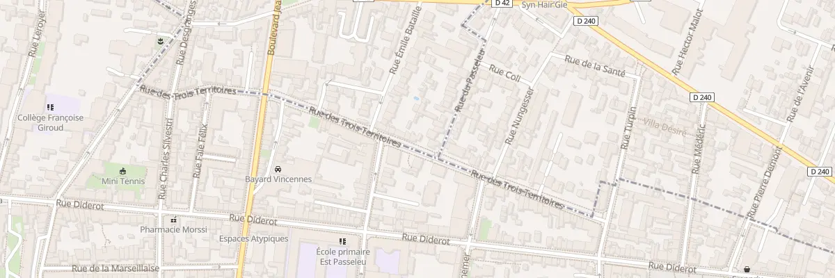 Plan du 47 Rue des Trois Territoires à Montreuil