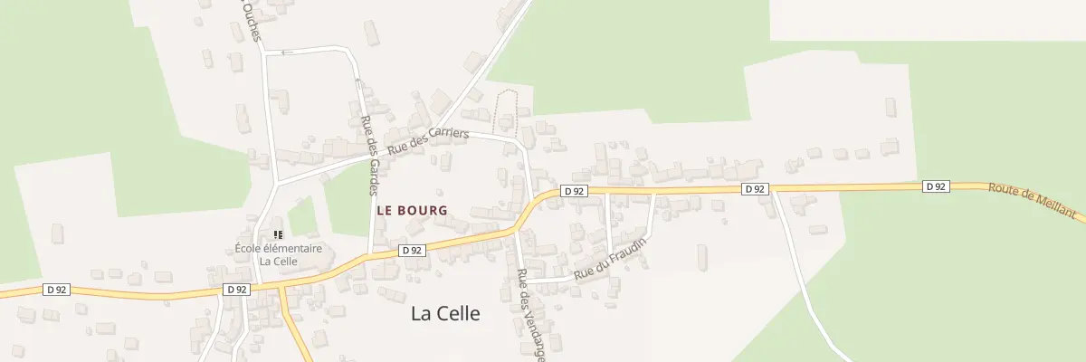 Plan du 1 Rte de Meillant à La Celle