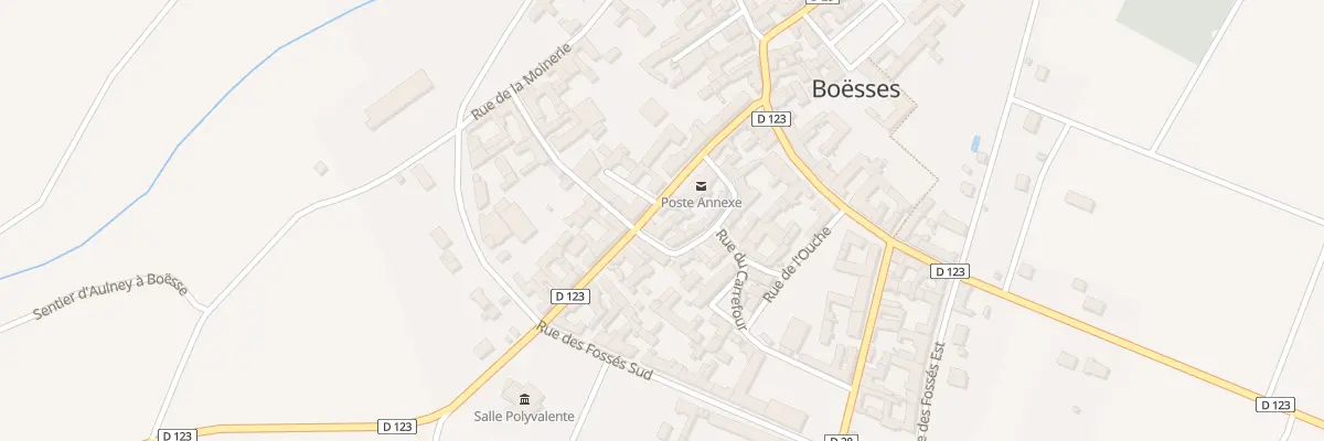 Plan du 9 Rue des Déportés à Boësses