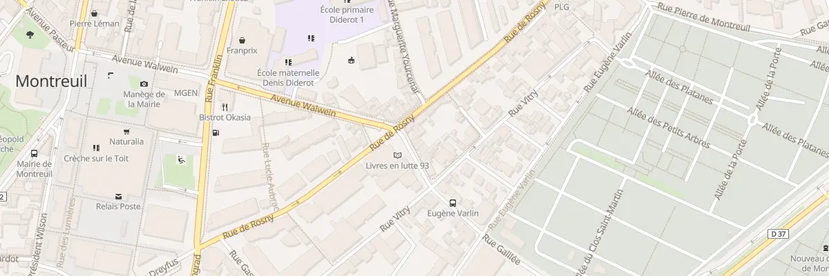 Plan du 3 Rue Galilée à Montreuil