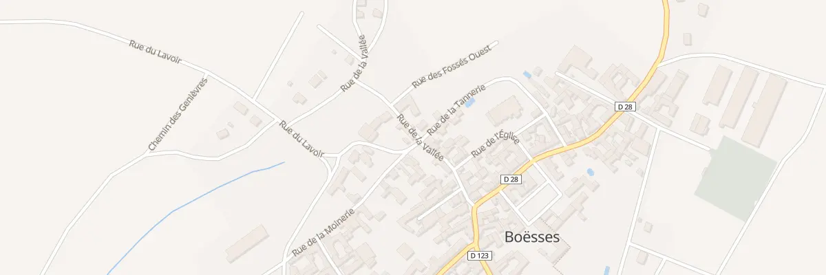 Plan du 5 Rue de la Moinerie à Boësses