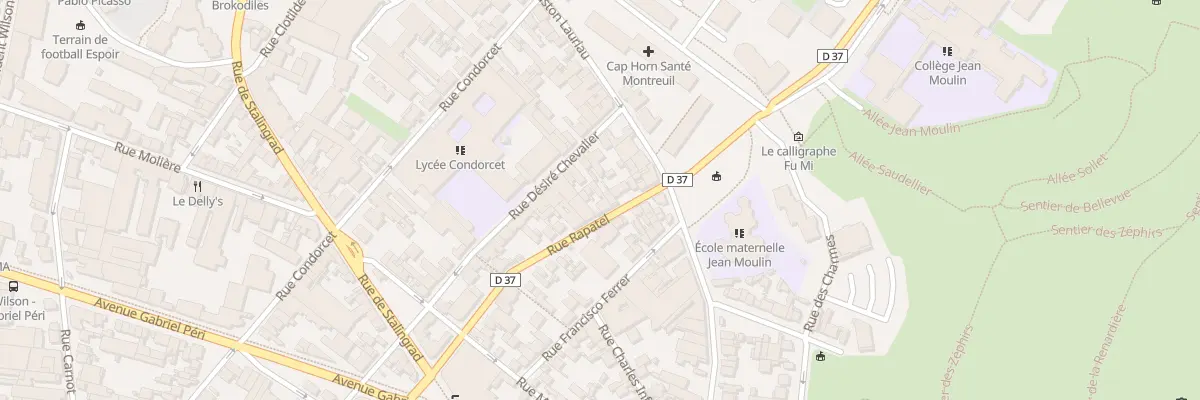 Plan du 12 Rue Rapatel à Montreuil