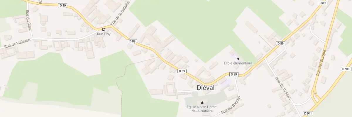 Plan du 284 Rue Monseigneur Eloy à Diéval