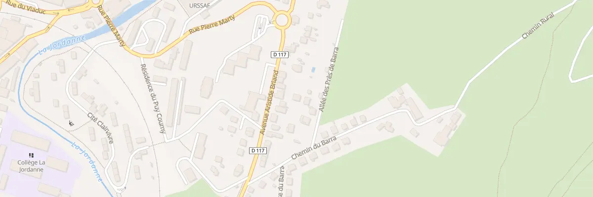 Plan du 9 All des Pres du Barra à Aurillac