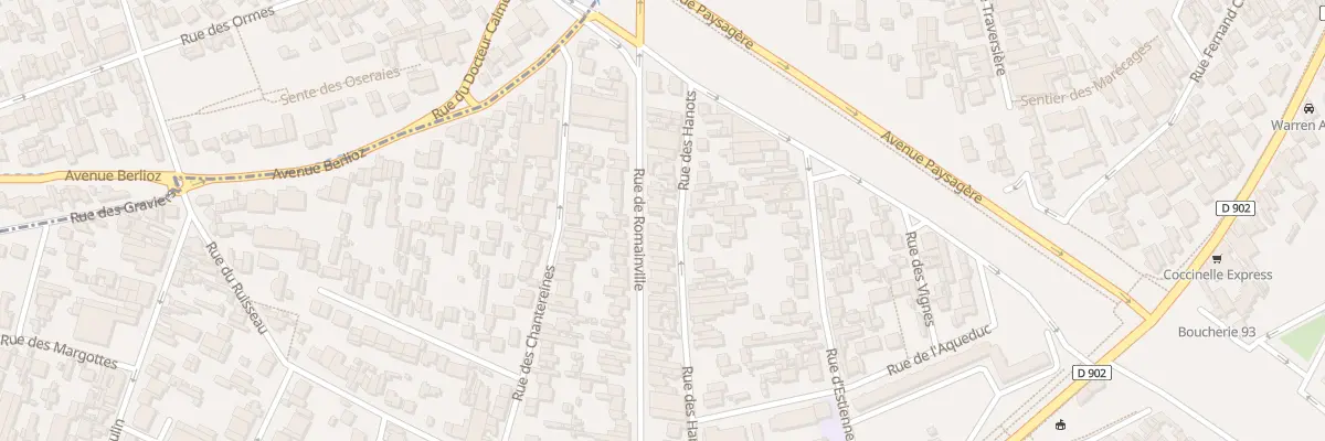 Plan du 136 Rue de Romainville à Montreuil