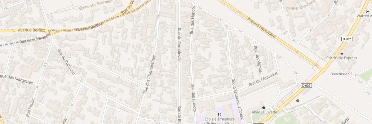 Plan du 122 Rue de Romainville à Montreuil