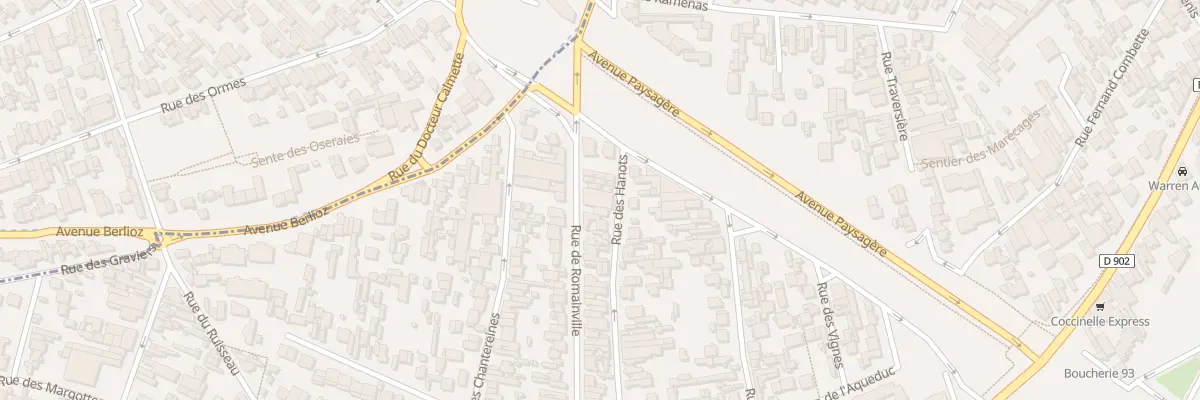 Plan du 152 Rue de Romainville à Montreuil