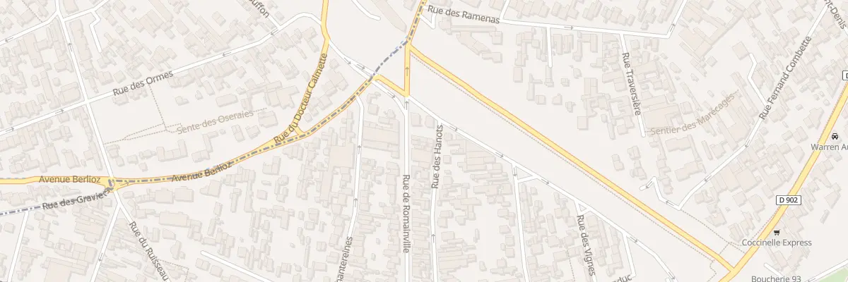 Plan du 158 Rue de Romainville à Montreuil