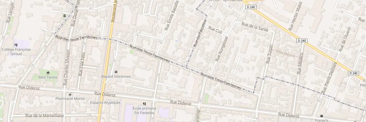 Plan du 49 Rue des Trois Territoires à Montreuil
