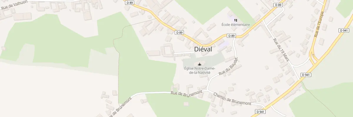 Plan du 61 Rue de l’Eglise à Diéval