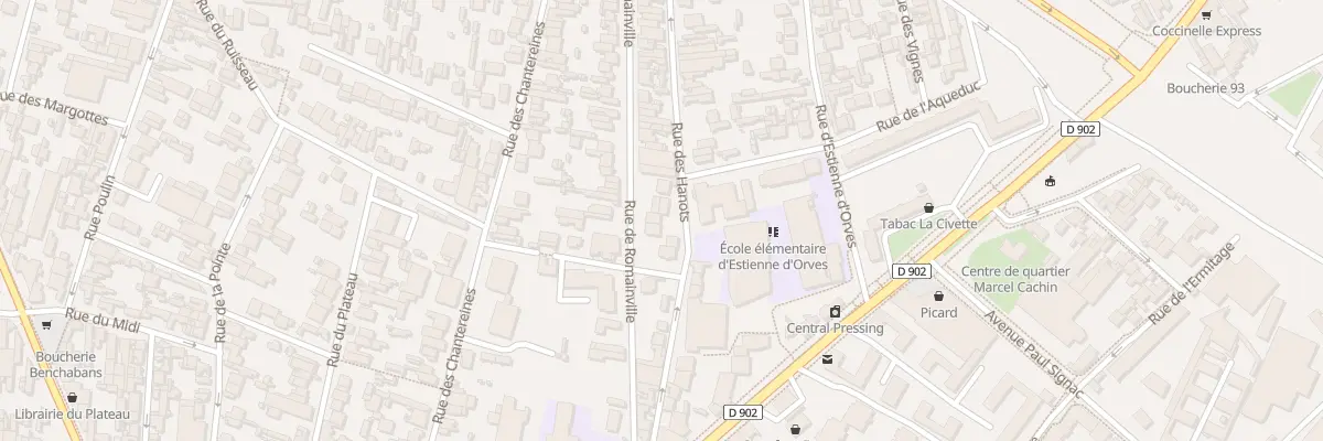 Plan du 90 Rue de Romainville à Montreuil