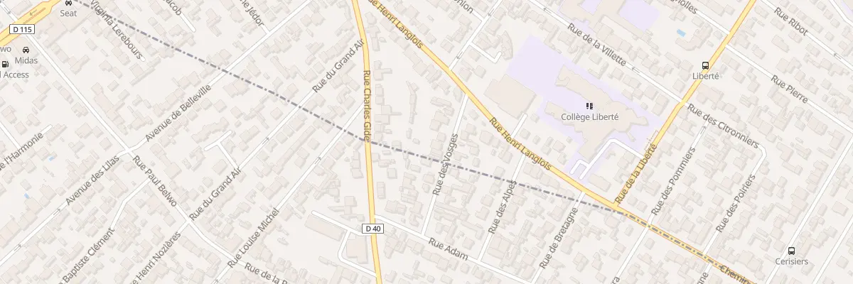 Plan du 17 Rue Des Vosges à Drancy