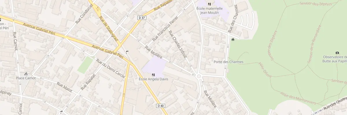 Plan du 83 Rue Molière à Montreuil