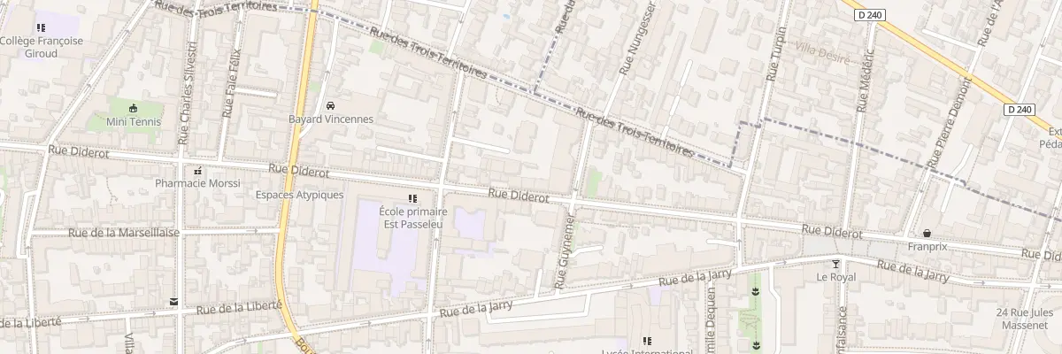 Plan du 135 Rue Diderot à Vincennes