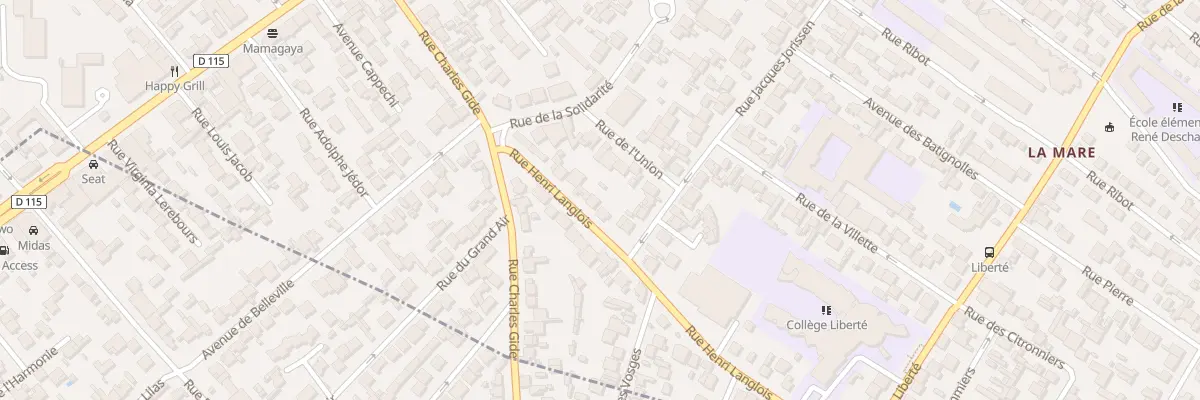 Plan du 15 Rue Henri Langlois à Drancy