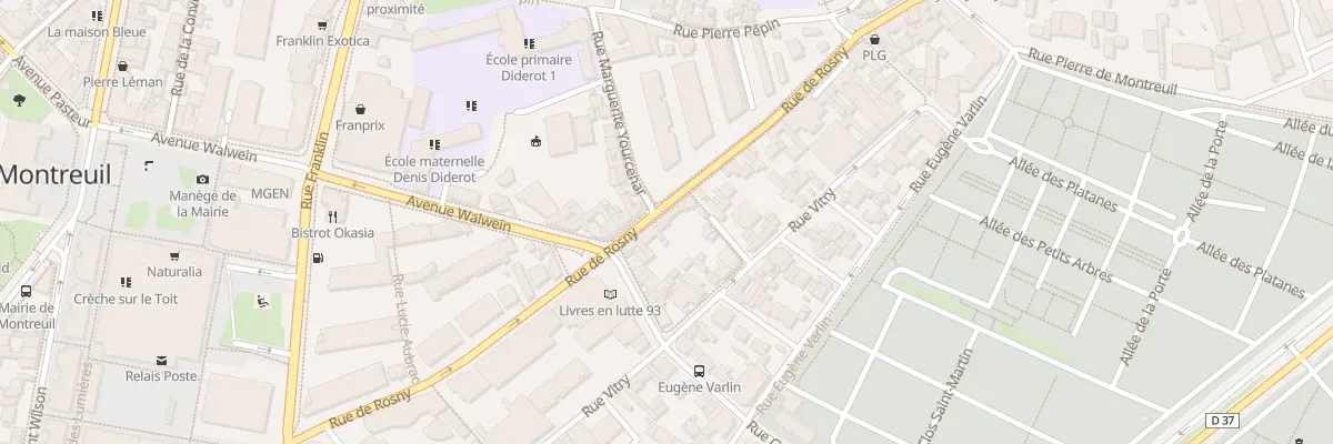 Plan du 46 Rue de Rosny à Montreuil