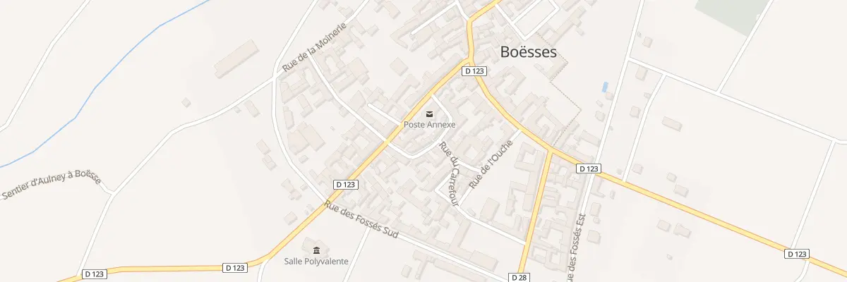 Plan du 2 Rue des Ecoles à Boësses