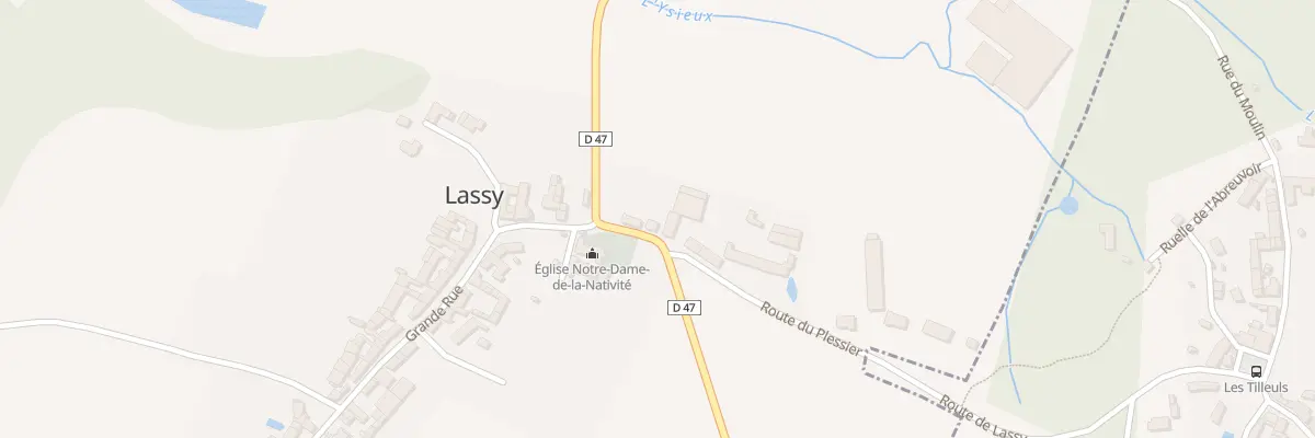 Plan du 4 Rte du Plessier à Lassy