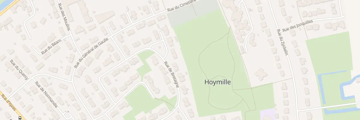 Plan du 33 Rue de Bretagne à Hoymille