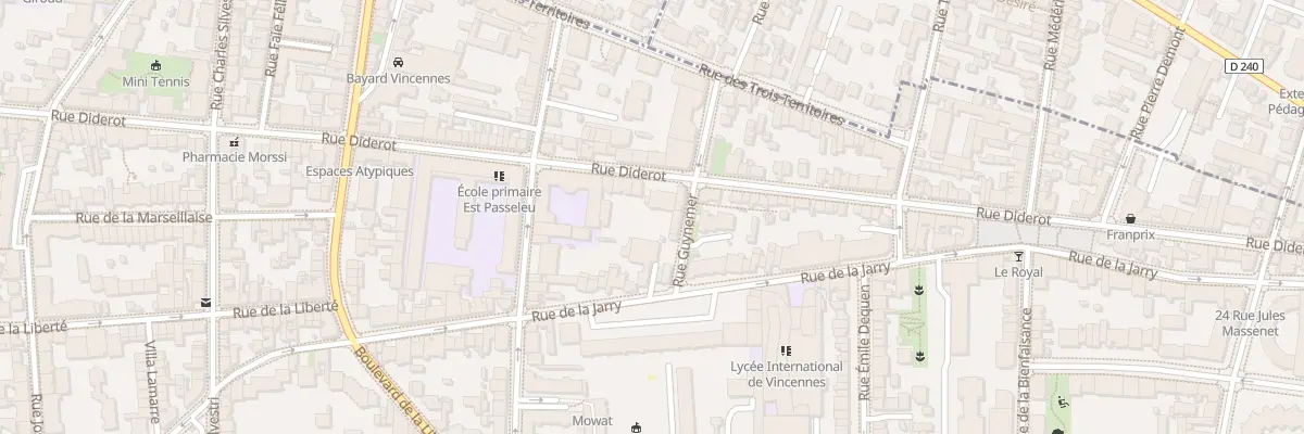 Plan du 120 Rue Diderot à Vincennes