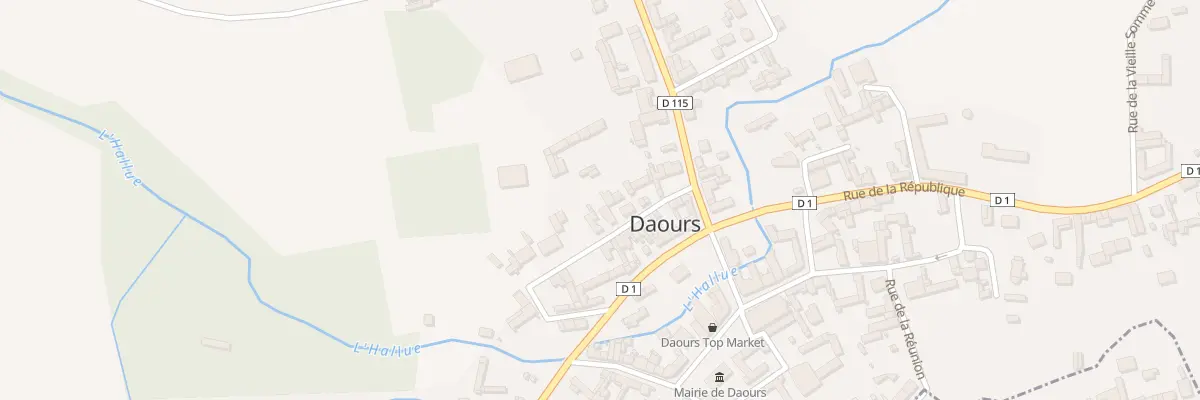 Plan du 12 Rue Haute à Daours