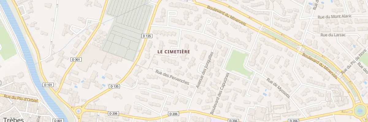 Plan du 9 Rue des Bleuets à Trèbes