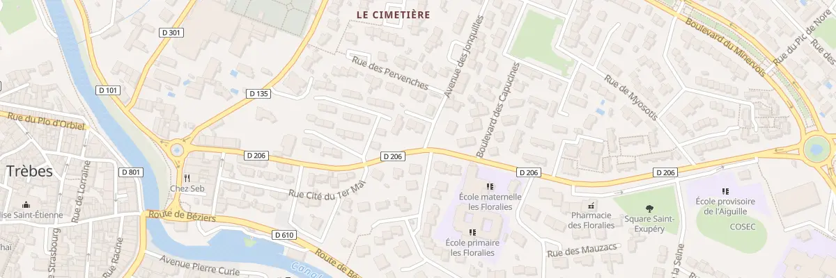 Plan du 18 Av des Jonquilles à Trèbes