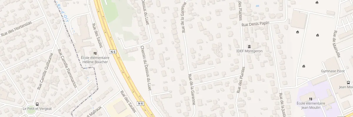 Plan du 94 Rue de la Garenne à Montgeron