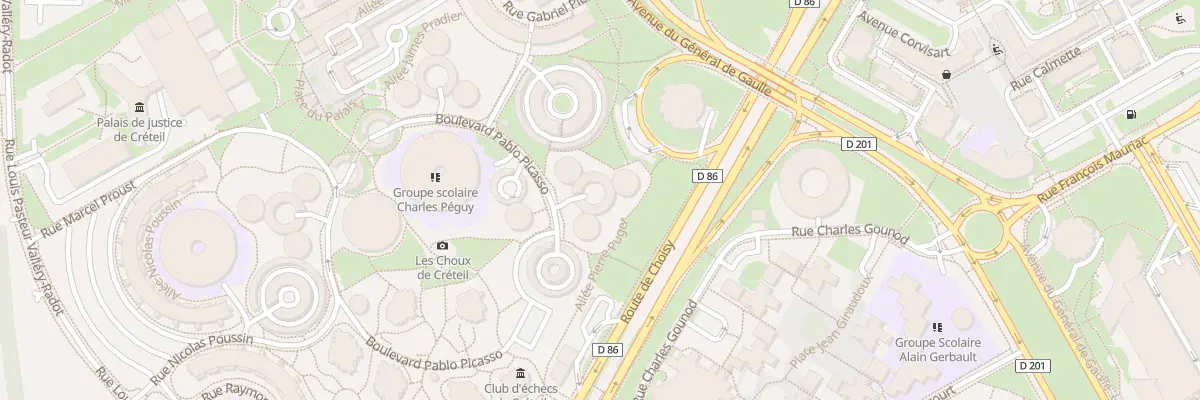 Plan du 9 Bd Pablo Picasso à Créteil