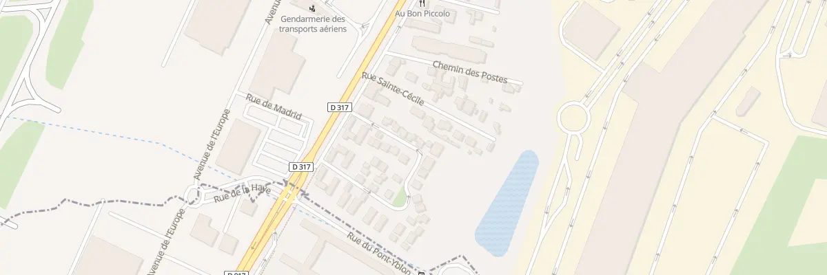Plan du 4 Rte de Flandre à Bonneuil-en-France