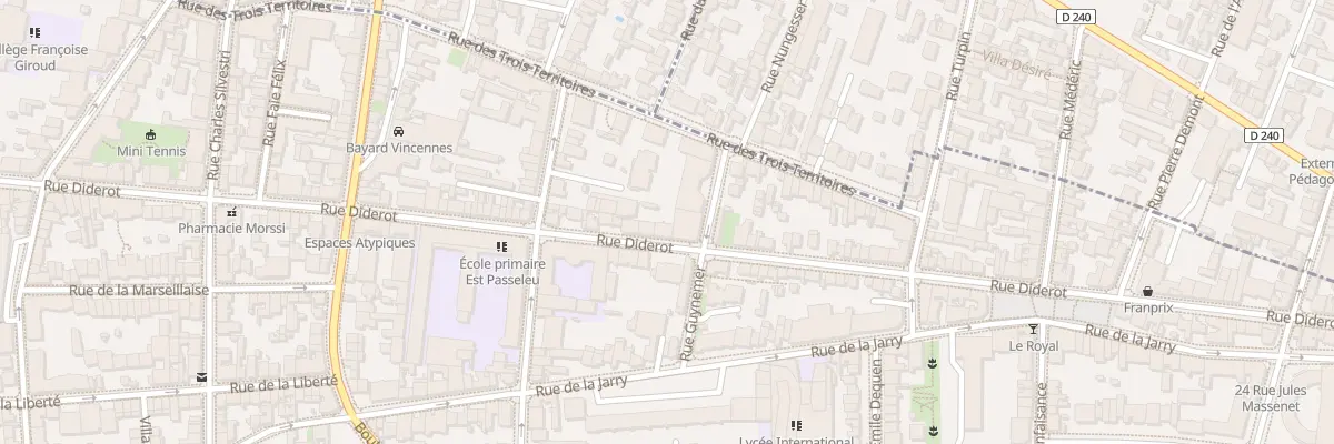 Plan du 137 Rue Diderot à Vincennes