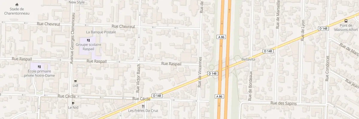 Plan du 101 Rue Raspail à Maisons-Alfort