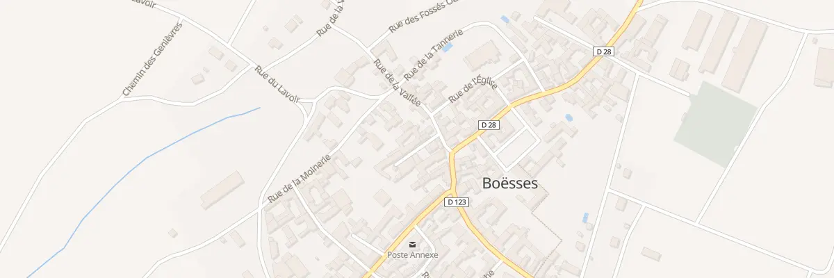 Plan du 9 Rue de la Vallée à Boësses