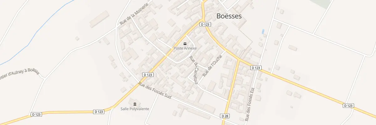 Plan du 1B Rue des Ecoles à Boësses