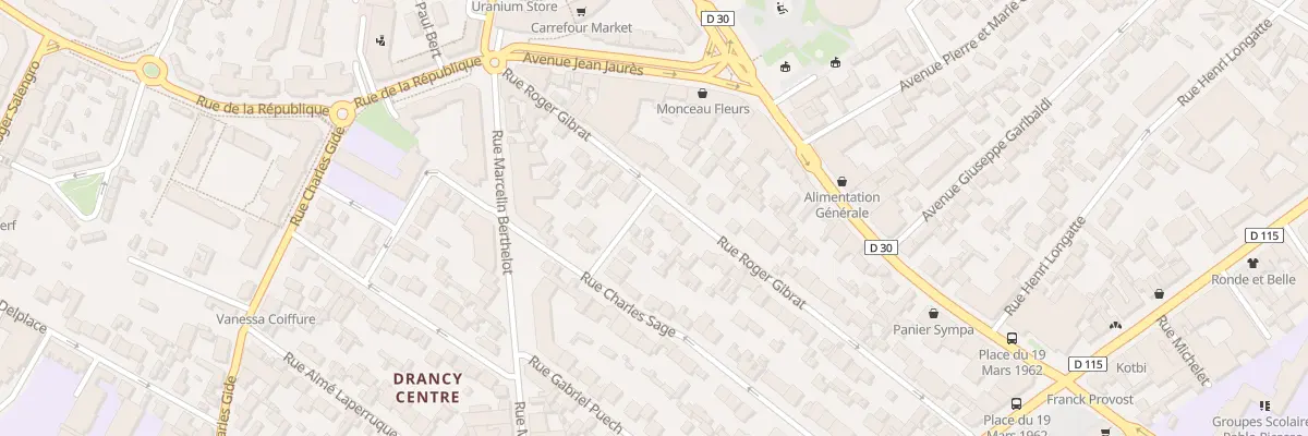 Plan du 28 Rue Roger Gibrat à Drancy