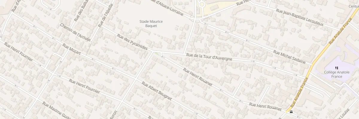 Plan du 65 Rue De La Tour D’Auvergne à Drancy