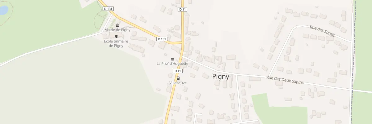 Plan du 1 Rte de Bourges à Pigny