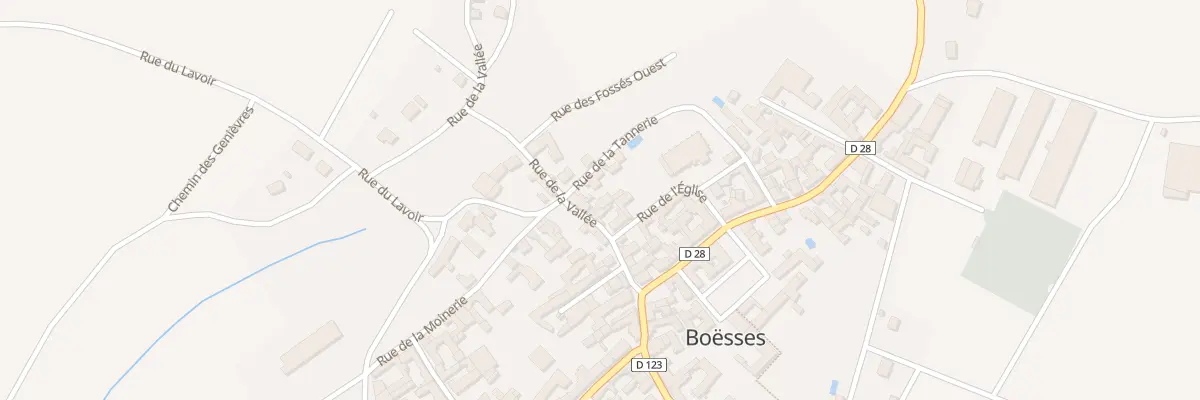 Plan du 10 Rue de la Vallée à Boësses