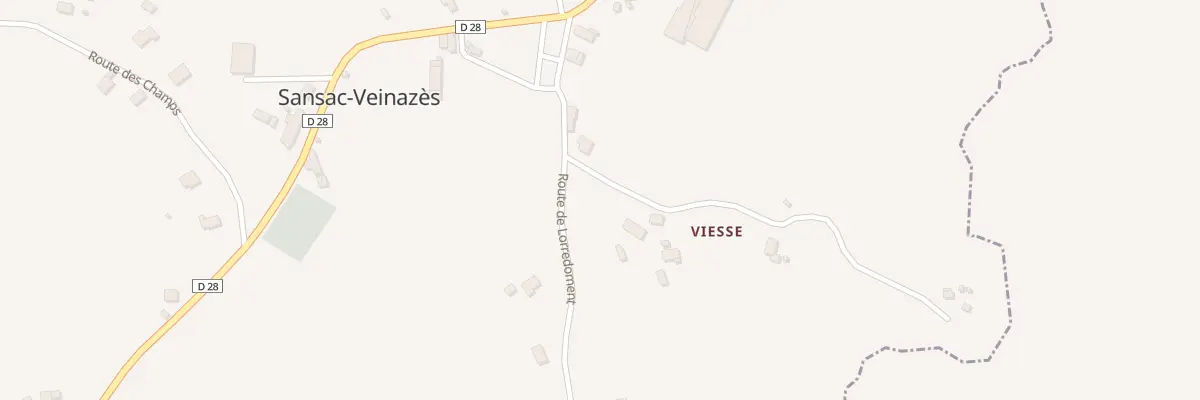 Plan du 5030 Viesse à Sansac-Veinazès