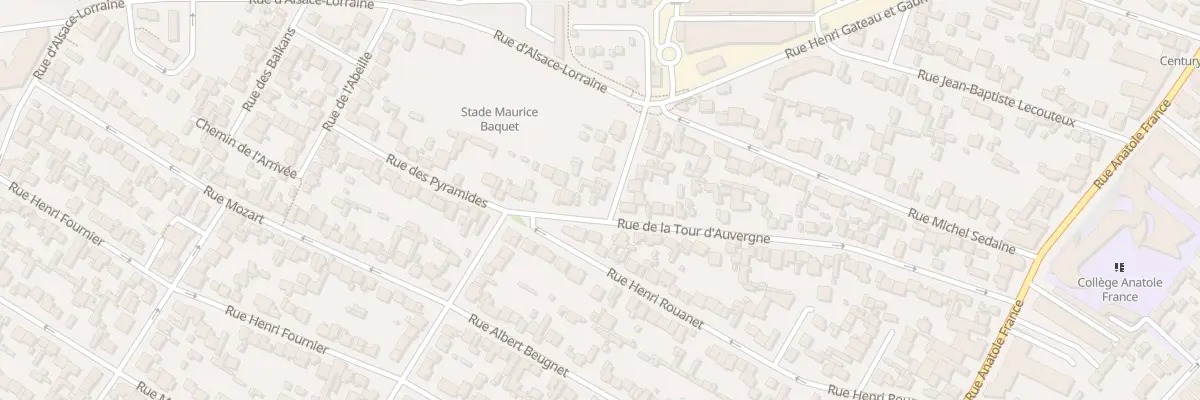 Plan du 62 Rue De La Tour D’Auvergne à Drancy