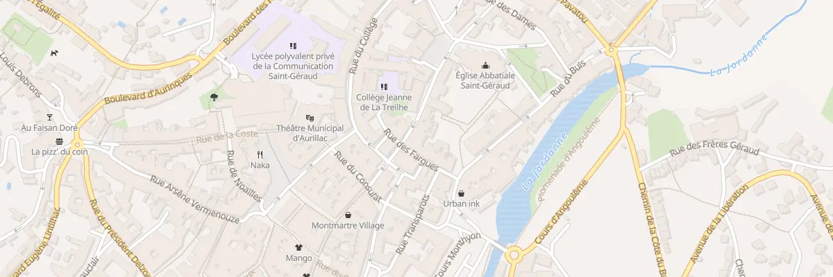 Plan du 10 Rue du Monastere à Aurillac