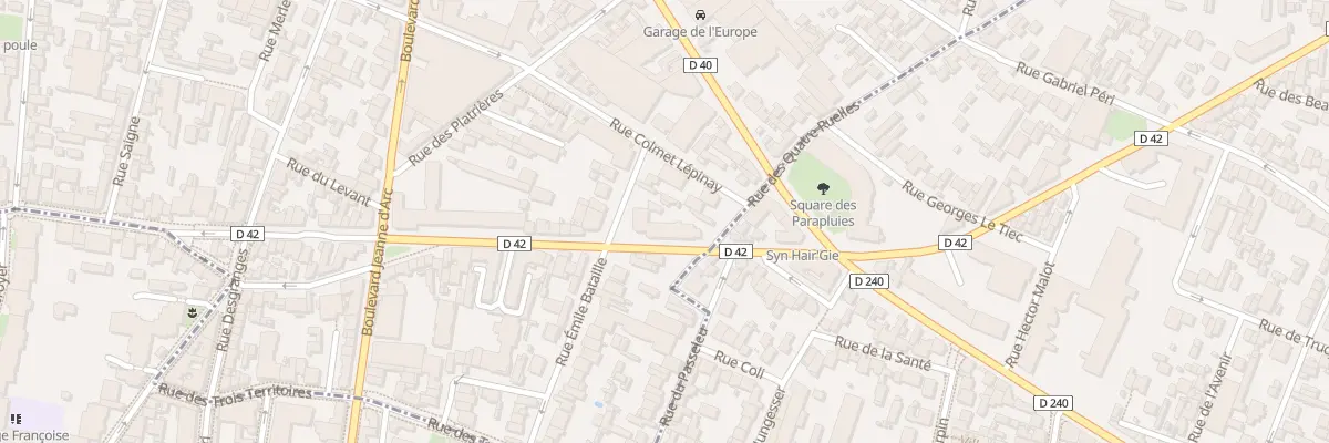 Plan du 95 Rue de la Solidarité à Montreuil