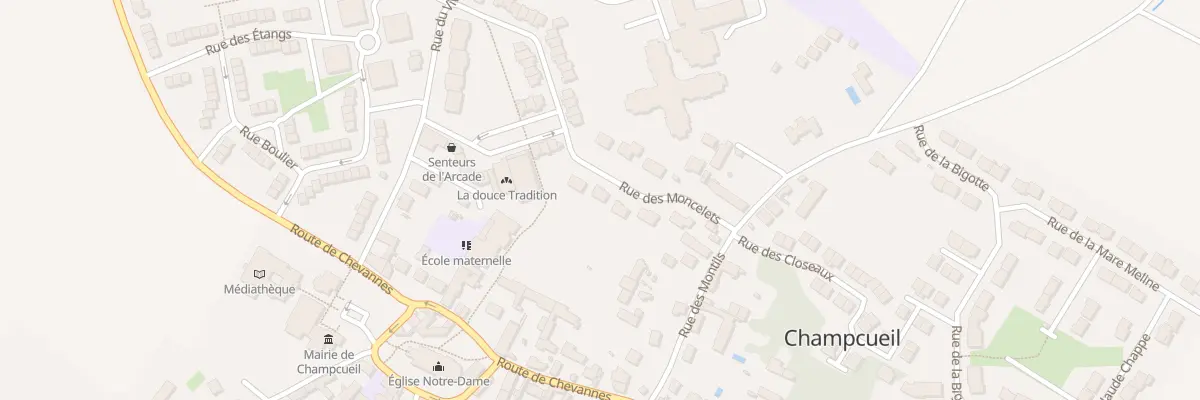 Plan du 44 Rue des Montcelets à Champcueil