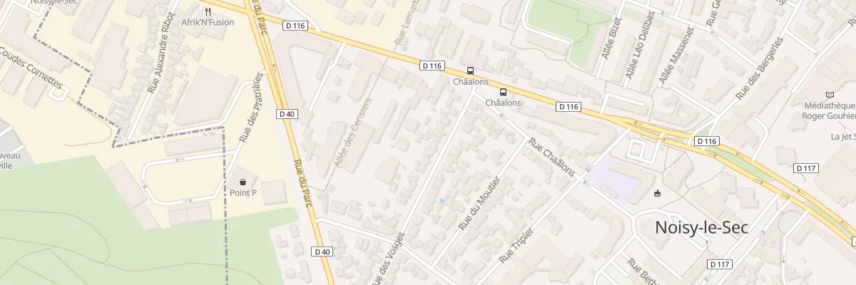 Plan du 12 Rue des Vosges à Noisy-le-Sec