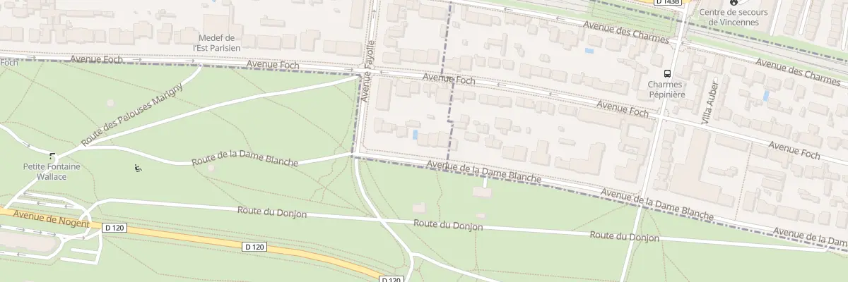 Plan du 60B Av de la Dame-Blanche à Vincennes