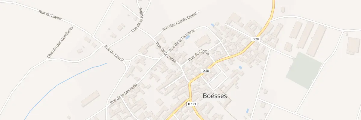 Plan du 8 Rue de la Vallée à Boësses