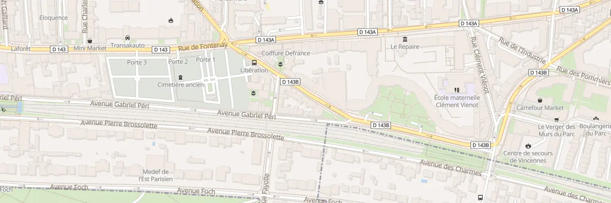 Plan du 5 Bd de la Libération à Vincennes