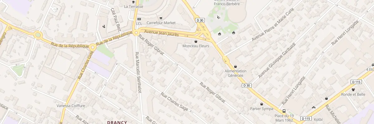 Plan du 29 Rue Roger Gibrat à Drancy